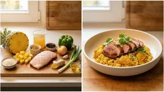 Curry-Reis mit Ananas und knuspriger Entenbrust – unkompliziert, aber besonders