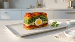 Gemüseterrine mit Spargel & Paprika – lässt sich perfekt am Vortag vorbereiten