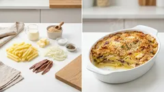 Kartoffel-Sardellen-Gratin aus dem Ofen: würzig, cremig und erstaunlich unkompliziert