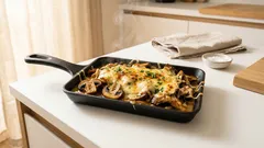 Raclette-Pfännchen mit Pilzen & Käse: cremig, würzig und in 10 Minuten fertig