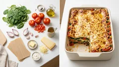 Cremige Gemüselasagne mit Spinat & Tomaten – Béchamel, die einfach gelingt