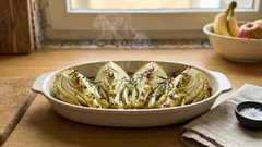 Fenchel aus dem Ofen mit Rosmarin und Thymian – so wird er mild und aromatisch