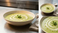 Cremige Kräutersuppe mit Kartoffel & Sellerie – mit Weißwein und frischen Kräutern