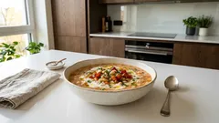 Weiße Bohnensuppe mit Paprika und saurer Sahne – so wird sie schön cremig