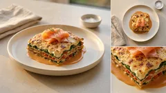 Lachs-Spinat-Lasagne mit cremiger Sauce – Ofengericht, das immer saftig bleibt