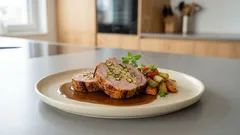 Gefüllte Kalbsbrust Wiener Art – saftiger Ofenbraten mit cremiger Kräuterfüllung