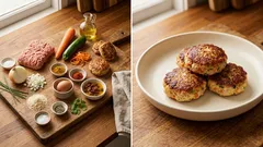 Saftige Puten-Patties mit Zucchini & Möhre – in 15 Minuten aus der Pfanne