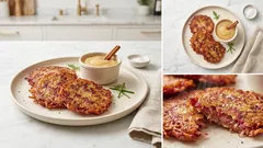 Rote-Bete-Reibekuchen mit Apfelmus – knusprig, saftig und herrlich einfach