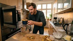 Saftiger Bananen-Tassenkuchen aus der Mikrowelle in 3 Minuten