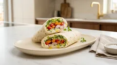 Gemüse-Wraps mit Meerrettich-Frischkäse – schnell gemacht, schön knackig
