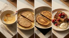 Arme Ritter mit Beeren & Joghurt – außen knusprig, innen saftig