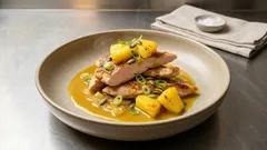 Curry-Geschnetzeltes mit Ananas: schnelles Hähnchen-Curry aus der Pfanne