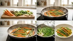 Buttergemüse aus der Pfanne: So bleiben Spargel, Möhren & Erbsen knackig