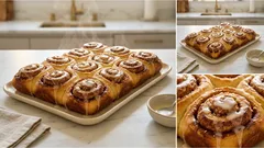 Zimtschnecken vom Blech: fluffig, saftig und perfekt für Brunch & Adventskaffee