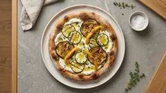 Dinkelpizza mit Antipasti & Ricotta – ohne Tomatensauce und herrlich knusprig