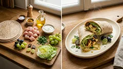 Wraps mit Hähnchencurry und Trauben – schnell gemacht, überraschend frisch