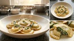 Gefüllte Nudeln mit Spinat-Ricotta – zart, cremig und in Salbeibutter geschwenkt