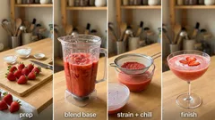 Erdbeerkaltschale mit Prosecco: eiskalt, fruchtig und in 10 Minuten vorbereitet