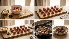 Griechische Fleischbällchen in Tomatensauce – saftig, würzig und in 30 Minuten fertig